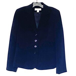 Petite Sophisticate navy blue blazer size 6